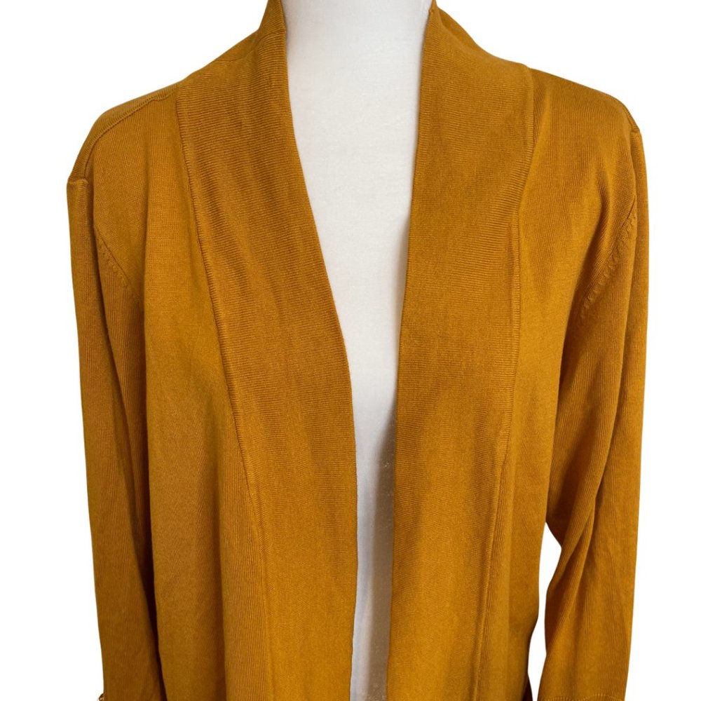 JM Collection Mustard Yellow Sweater XXL - Picture 3 of 5